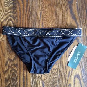 Lauren Ralph Lauren Black & Gold Bikini Bottom 6